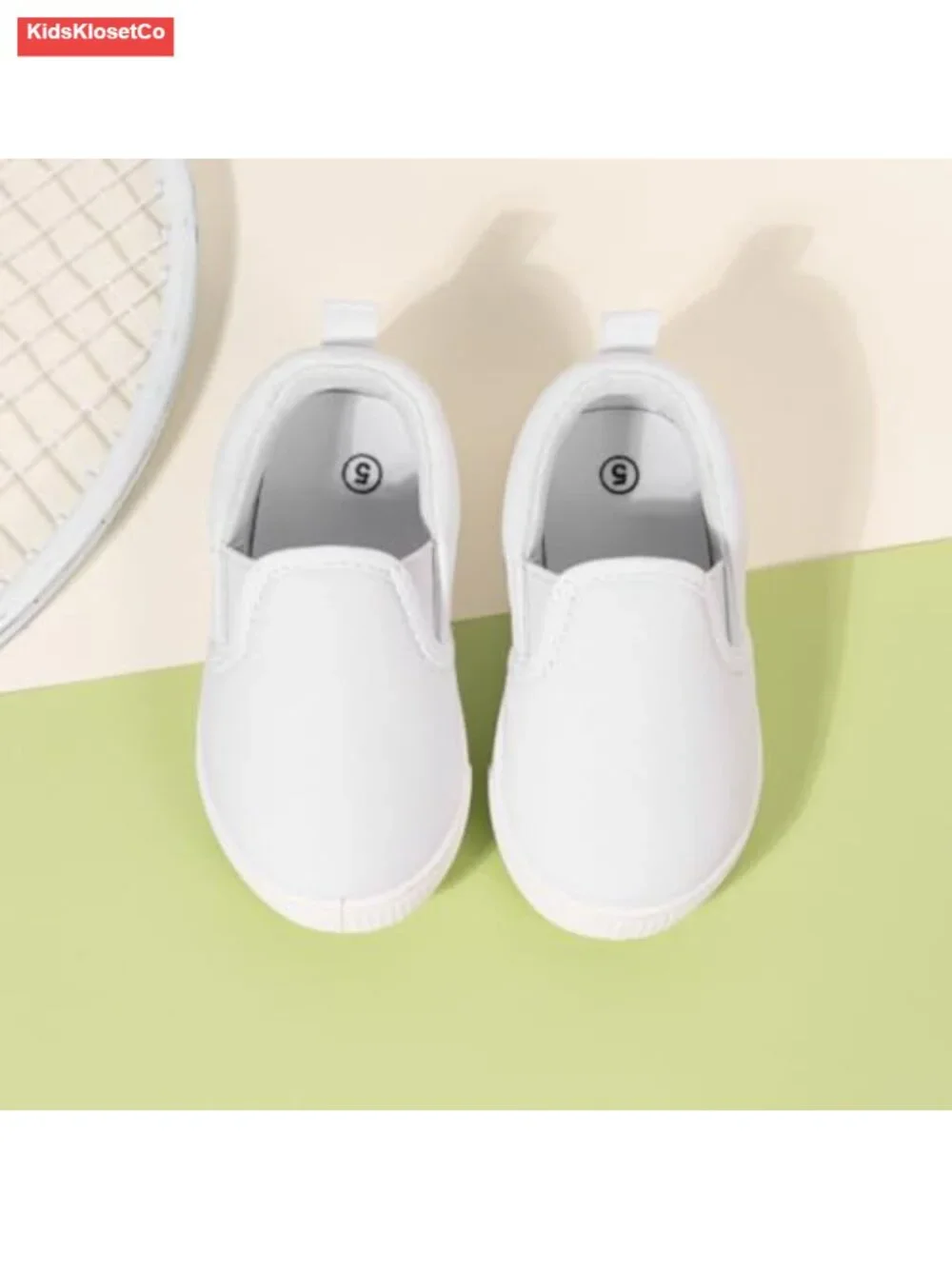 Canvas T-Strap Slip-On Sneakers Soft Sole Non-Slip Toddler Boys Girls